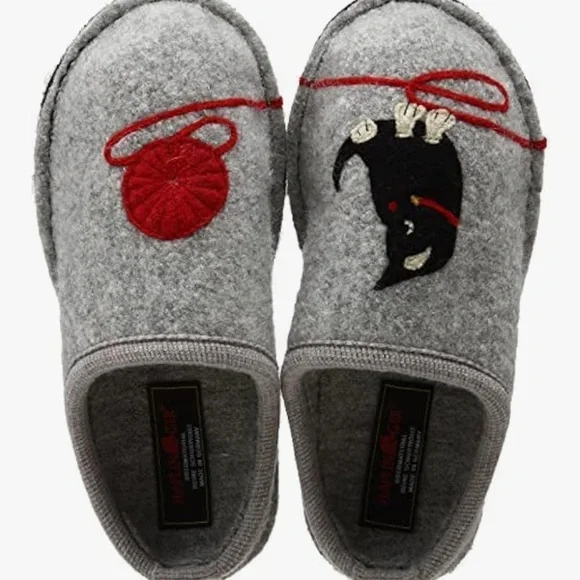 Haflinger Gray Women's Slippers - Picture 10 of 13
